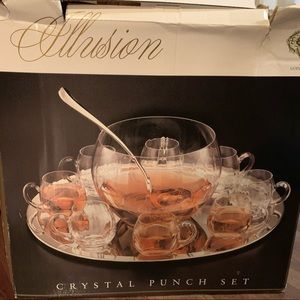 Godinger Allusion Crystal Punch Set (10 piece)